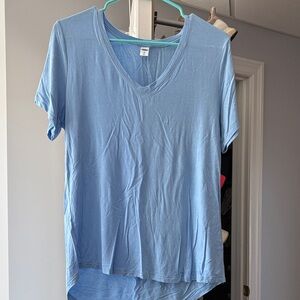 Old Navy Sky Blue V-Neck Short Sleeve Tee